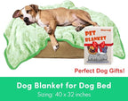 Green Throw Dog Blanket for Puppy Gifts, Dog Stuff Used for Pet Beds, Washable - Image 6