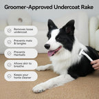 aumuca Undercoat Rake for Cats & Small/Medium Dogs – Deshedding Brush & - Image 3