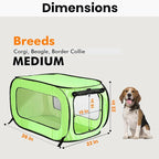 Beatrice Home Fashions Portable, Collapsible, Pop Up Kennel Travel Cat and Dog - Image 2
