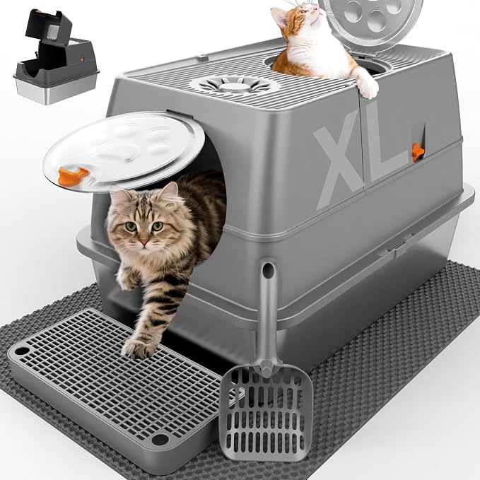 Stainless Steel Litter Box by Unknown