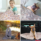 Dono 1 Pack 3 Dog Blankets, Soft Fluffy Fleece Pet Blanket Warm Sleep Mat Paw - Image 6