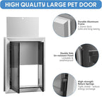 Large Dog Door, Weatherproof Aluminum Dog Door - Image 4