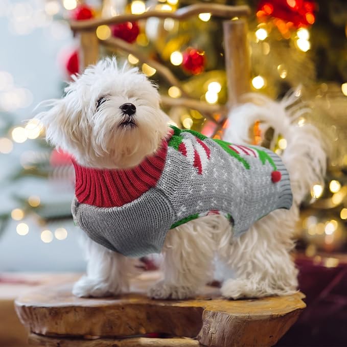 Dog Cat Ugly Christmas Sweater Boy Girl Xmas Pet Clothes Holiday Puppy Costume - Image 7