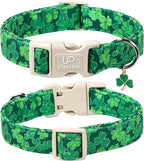 St. Patrick's Day Dog Collar, UP URARA PUP Shamrock Adjustable Pet Collar - Image 2