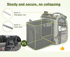 Pecute Pet Carrier Backpack, Large Cat Carrier Backpack Hold Up to 22 Lbs - Image 2