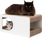 EHEYCIGA Cardboard Cat Scratcher House, 23-Inch Corrugated Cat Scratcher by EHEYCIGA