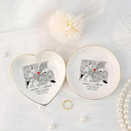 Custom Location Map Engaged Ring Dish Engagement Gift, Jewelry Tray Gifts - Image 4