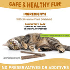 Silvervine Sticks for Cats, Natural Catnip Matatabi Chew Sticks Teeth Molar - Image 7