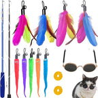 ZPH Cat Toys Interactive for Indoor Cats, Interactive Feather Toy for Teaser by PetsToys