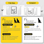 Full-Size Window Pet Door for Cats & Small Dogs, Width Adjustable Fits Sliding - Image 2