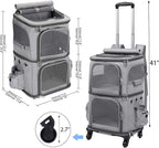 Extra Large Double-Compartment Pet Carrier Backpack - Image 6