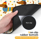 Adorable Dachshund Puppy Pet Food Mat - Image 7