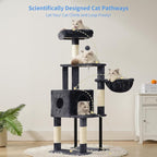 Heybly Cat Tree, 49.2 Inches Cat Tower - Image 2