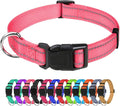 TagME Reflective Nylon Dog Collars, Adjustable Classic Pet Collar by TagME