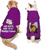 Custom Dog Hoodie Add Your Design Soft & Warm Personalized Photo Text Logo Name by Custom