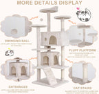 Heavy Duty Cat Tree Tower, Cat Condo, Hanging Ball - Image 4