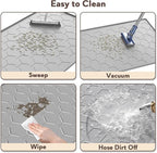 Cat Mat for Litter Box, Large 34" X 22" Cat Litter Mat, Waterproof Silicone Pad - Image 5