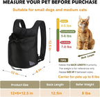 Dog Front Carrier Backpack, Ventilated Mesh Puppy Back Pack - Image 2
