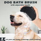 3PCS Self Cleaning Slicker Brush & Pet Grooming Rake & Bath Brush - Image 6