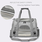 Dog Cat Carrier Soft for Small Pet Up to 16 Lbs TSA Airline Approved Travel - Image 5