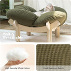 CHEERHOME PETS Elevated Cat Bed Wooden - Image 5