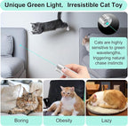 TBTeek Cat Toy, Unique Green Light, 7-in-1 Modes, 5 Fun Patterns, USB Charging - Image 2