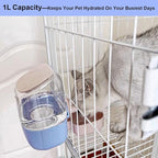 35oz Rabbit Water Bottle, Pet Hanging Automatic Water Dispenser - Image 2