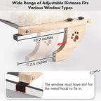 AMOSIJOY Cat Sill Window Perch Sturdy Hammock Window Seat - Image 5