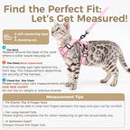 Cat Harness and Leash Set Escape Proof Tactical Large Kitten Harness Emotional - Image 2