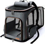 Large Cat Backpack Expandable Pet Carrier Backpack, Lekereise Dog Backpack by Lekereise