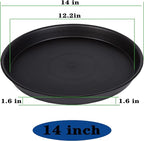 4 Pack of 14 inch Plant Saucer, Heavy Duty Plant Saucer 14 inch Round, Plastic - Image 3