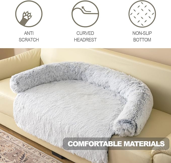 Tinaco Calming Dogs/Cats Bed Mats, Dog Pad Washable Removable Couch Cover - Image 4