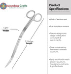 Mandala Crafts Extra Long Stainless Steel Curved Aquarium Scissors - Image 3