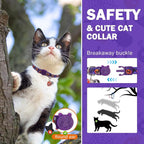 SCENEREAL Halloween Cat Collar Breakaway 3 Pack, Safety Collars, Pet Accessory - Image 3