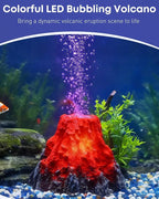 Uniclife Fish Tank Decorations, Realistic Resin Aquarium Volcano Decorations - Image 2
