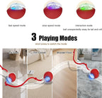 Interactive Dog Cat Toy Ball, Upgraded Rechargable Smart Automatic Rolling Pet - Image 3