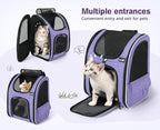 Pecute Cat Backpack Carrier Expandable, Pet Backpack - Image 8