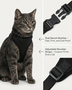 Luxelle 2 Pack Escape-Proof Cat Harness and Leash Set - Image 2