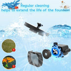 AMZtime Solar Water Fountain, Upgraded Solar Bird Bath Fountains - Image 8