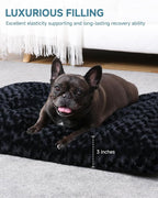 KSIIA Washable Dog Bed Anti-Slip Dog Crate Beds Deluxe Plush Kennel Pad Comfy - Image 3