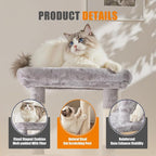 Sweetcrispy 63 inch Cat Tree Tower, Large Multi Level Cat Climbing Tower - Image 5