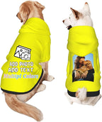 Custom Dog Hoodie Add Your Design Soft & Warm Personalized Photo Text Logo Name by Custom