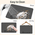 Pet Feeding Mats-Absorbent Dog Mat - Image 4