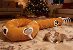 Ownpets 2-in-1 Cat Tunnel, Large Lollipop Shape Cat Tunnel Toy - Image 2