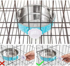 Stainless Steel Removable Pet Food Bowl, Anti-overturn Water Feeder Container - Image 4