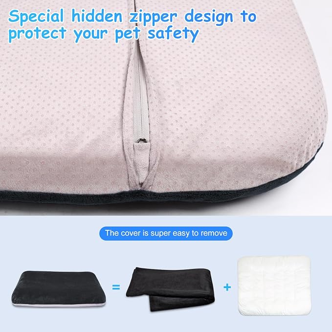 Magic Dog Super Soft Extra Large Dog Bed, 47 Inches Jumbo Orthopedic Foam Pet - Image 5