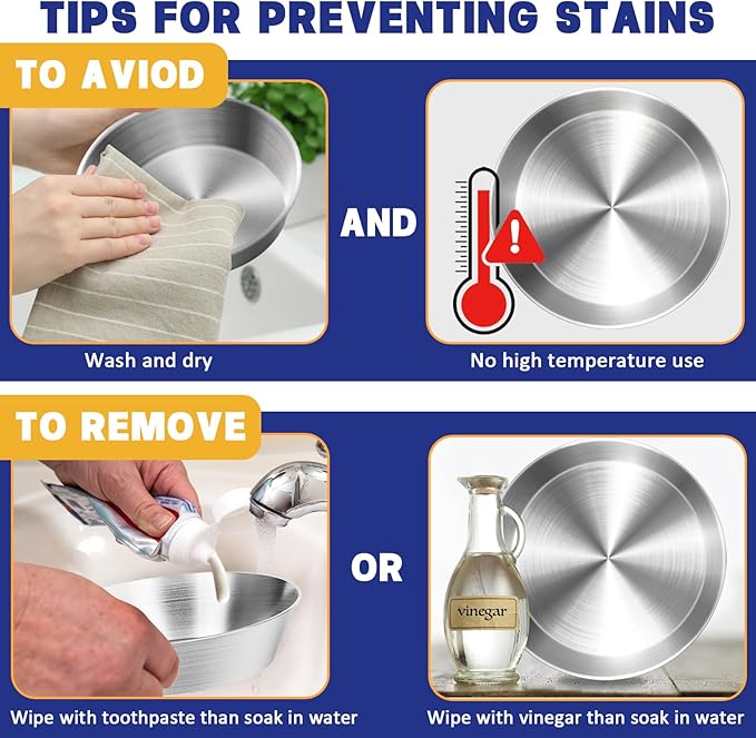 6-Pack Stainless Steel Cat Food Bowls, Shallow Whisker-Friendly Non-Slip - Image 5