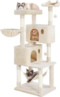 Yaheetech 64.5in Cat Tree Cat Tower Scratching Post, Plush Cover Cat Condo Bed by Yaheetech