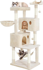 Yaheetech 64.5in Cat Tree Cat Tower Scratching Post, Plush Cover Cat Condo Bed by Yaheetech