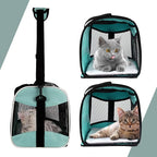 Cat Carrying Case Pet Dog Carrier Soft-Sided Cat Bag Airline Approved, Pet - Image 3